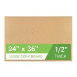 The Felt Store: Cork Sheet 1/2 inch Thick, 24 x 36 inches, Large Cork Board for Wall, Flooring Underlay, and Bulletin Boards – Single Sheet