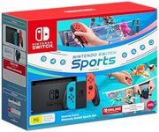 Nintendo Switch Console (Neon Blue/Neon Red) Nintendo Switch Sports Set