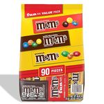 Halloween Chocolate - 90 Mini Chocolate Bars - Fun Size Chocolate Pouch | Trick or Treat Sweets for Halloween. | Chocolate Multipack with American Halloween Candy | Halloween Party Bag Fillers