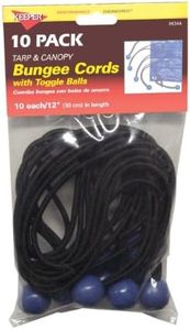 Keeper 06344 12" Bungee Cord with Bungee Balls, 10 Pack