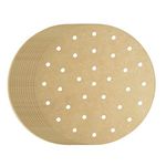 8 inch Air Fryer Parchment Paper Liners, 200pcs Round Perforated Steaming Parchment Paper Perfect for 3.5-5.8QT Air Fryer, Steamer, Pans, Replacement for No More Cleaning, Unbleached