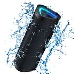 Vanzon Bluetooth Speakers, Portable Wireless Speaker, IPX7 Waterproof Bluetooth Speaker with 24H Playtime, 24W Loud Stereo Sound, TWS Pairing and RGB Lights, Suitable for Outdoor, Home, Beach, Pool