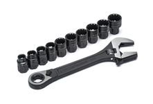 Crescent X6 Pass-Thru Adjustable Wrench Set 11 Piece