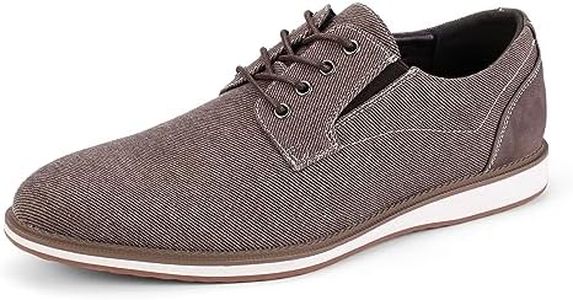 Mofri Mens Dress Shoes Knitted Casual Oxford Shoes, Brown, 9