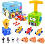 BAKAM Toddler Toys 3-4 for Boys Girls, Balloon Launcher & Powered Car Set, Fun Toddlers STEM Toy Balloon Pump Cars Racer Kit for Kids 3-5 (Frog)