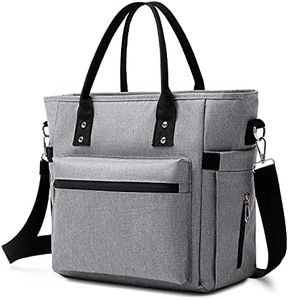 Lunch Bags for Women - Large Lunch Bags, Insulated Lunch Bag for Adult, Lunch Tote Bags for Work Picnic Outdoor Camping, Boite a Lunch Femme, Sac a Lunch Femme (Grey)