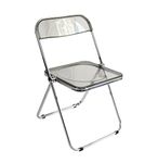 Inspirer Studio Contemporary Bauhaus Style Transparent Folding Chair (Smoke)