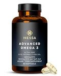 Omega 3 Fish Oil 1200mg (480mg EPA/360mg DHA per capsule) High Strength, Ultra Pure, Eco Friendly 60 capsules, 2 months supply. GMP & Friends of The Sea Certification