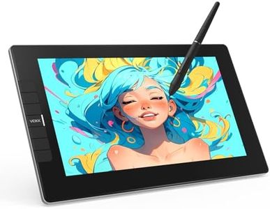 Drawing Tablet with Screen VEIKK VK1200 11.6 inch Full-Laminated Drawing Monitor with 6 Shortcut Keys and 8192 Levels Battery Free Stylus Pen, for PC/Mac/Linux/Windows(120% sRGB)