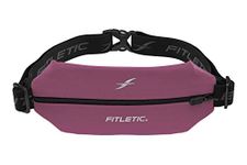 Fitletic Mini Sport Belt Pink - Compact Waterproof Fanny Pack Cell Phone Pouch | Great for Running, Jogging, Race, Cycling, Fitness, Travel | Small, Sleek & Lightweight Fits iPhone & Galaxy