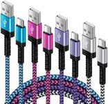 Motorola G Charger Fast Charging Cord 4-Pack 1.5/3/6/10FT Long Android Charger USB to USB C Phone Charging Cord for Moto G Stylus 5G,G Power,G Play,Edge 2024,Razr 50 Ultra,Edge 50 Ultra,One 5G UW Ace