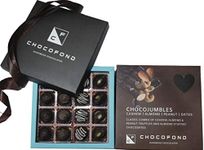 Chocofond Chocojumbles-Classic Combo Of Assorted Chocolates Truffles (Cashew, Almonds And Peanut Truffles & Almond Stuffed Choco-Dates)-Gift Box,250 Grams