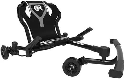 EzyRoller Drifter X Ride On Toy for Kids, Ages 4-12, Up to 154 lbs - Black