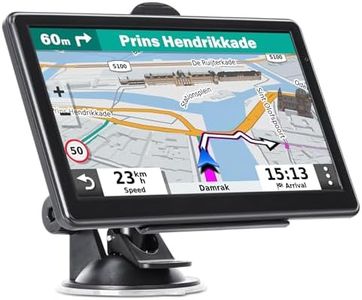 GPS Navigator for Car Truck RV, 7 Inch Touch Screen GPS for Car with 2026 Maps Free Lifetime Updates, Voice Turn-by-Turn Guidance, Speed Limit & Red Light Camera Alerts, Custom Truck Routing