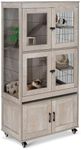 unipaws Ferret Cage with Storage, L