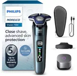 Philips Norelco Shaver Series 7000, Wet & Dry Electric Shaver with SenseIQ Technology, Pop-up Trimmer, Charging Stand, Travel Case, UV Sanitizing Cube, Model S7889/91