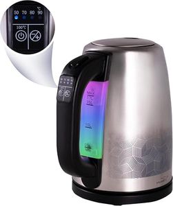 V-Guard VKS17-DG Digital Electric Kettle 1.7 Litre with Keep Warm Function | Digital Controls & Variable Temperature Settings | Multicolor LED indicators | Hot Water Kettle For Fast Boiling