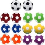 Qtimal Table Soccer Foosball Replacement Balls Mini Colorful Soccer 36mm Table Foosball Balls Set of 12