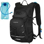 LARIPOP Hydration Backpack 18L with Water Bladder 2L Hiking Water Backpack Women Men Lightweight Hydration Pack Breathable Reflective Daypack with Storage for Cycling, Hiking, Biking, Running
