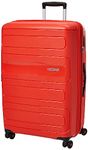 American Tourister Sunside Spinner 77 Expandable, 4.5 KG, 106/118L, Sunset Red