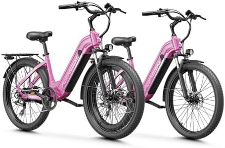 Aipas C1 Max Electric Bike for Adults Commuter, 85 Miles Long Range Ebike with 1100W Peak Motor, 24" All Terrain Electric Bicycle with 48V Removable Battery, Adjustable Suspension, 500LB Capacity