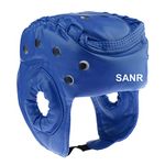 SANR Blue Karate Head Guard, Taekwondo Head Guard,Kickboxing Headgear, Karate Head Guard- Size Large