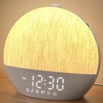LIORQUE Sunrise Alarm Clock, White Noise Sound Machine, 30 Sleep Sounds, Adjustable Sleep Timer, Screen-Free Design, Adjustable Volume & Brightness, Bluetooth Speaker Wake Up Light for Kids&Adults