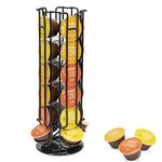 SYSYLY Coffee Capsule Holder Compatible with Dolce Gusto Pods (24pcs) - Coffee Pod Stands Rotating Coffee Pod Rack,Black.