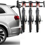 3-Bike Trunk Mount Rack with Fixed 