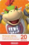 $20 Nintendo eShop Gift Card [Digital Code]