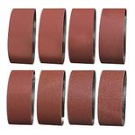 Sruhrak Sanding Belt 75 x 457mm,14 Pcs Sanding Belts 40/60/80/120/180/240/320/400 Assorted Grits for Belt Sander,Best for Wood,Metal and Paint