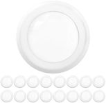 Sunco 16 Pack 5/6 Inch LED Disk Lights, Flush Mount Disc Recessed Ceiling Can Lighting, 1050 LM, 3000K Warm White, Dimmable, 15W=75W, Damp Rated ETL