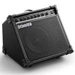 Donner DA-35 AMP 35-Watt Electronic Drum Amplifier Speakers Keyboard Amplifier with Aux in, BT Mode Audio Connection Drum/Keyboard/MIC 3 in 1Amplifie, 3-Band EQ and DI Out