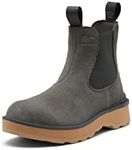 Sorel Womens Hi-Line Leather Waterproof Chelsea Boots Gray 8.5 Medium (B,M)