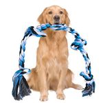 Dog Rope Toys, Rope Dog Toys, 35 Inch Indestructible Dog Chew Rope Toys for Aggressive Chewers, Tough Rope Chew Toy, knotted Rope Tug of War Toys for Large Medium Dog Chewers Teeth Cleaning