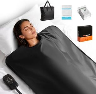 Portable Sauna Blanket for Relaxation, Waterproof Full Body Infrared Heated Bag with Remote, Adjustable Temperature (86–158℉), Folding Design with Carry Case & Liners