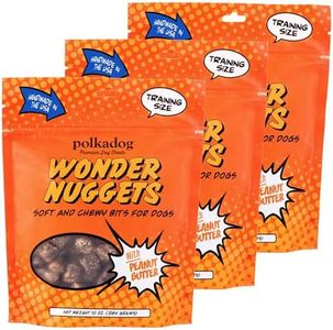 Polkadog Wonder Nuggets 3-Pack– Soft & Chewy Dog Treats with Peanut Butter – Healthy, Limited Ingredient Training Treats for All Dog Breeds and Ages – Natural, Made in USA – 10 oz (Pack of 3)