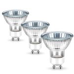 Flaspar GU10 Halogen Bulbs, GU10 Halogen Spotlight Light Bulbs 35W 2 Pin, Warm White 2800K, Dimmable GU10 Bulbs for Recessed Bulbs, Track Light Bulbs, 3 Pack