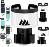 Integral Ultimate Expander Car Cup Holder - Adjustable Base - Expander & Organizer for Vehicles - Compatible with Coffee Mug, Yeti 14/24/36/46oz, Ramblers, Hydro Flasks 32/40oz, 3.4"-4.0" Bottles