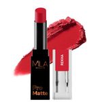 MILA BEAUTÉ Pro Matte Lipstick | Luxurious Texture & Matte Finish | Highly Pigmented & Long-Lasting Formula | Creamy Matte Lipstick | Shade - Rekha, 4.2g