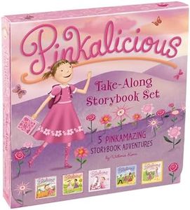 The Pinkalicious Take-Along Storybook Set: Tickled Pink, Pinkalicious and the Pink Drink, Flower Girl, Crazy Hair Day, Pinkalicious and the New Teacher