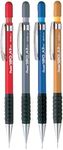 Pentel Assorted Size Pack 120 DX Automatic Mechanical Pencil Refillable Lead Capped Metal Clip Rubber Grip (1 Of Each Size - 4 Pens - 0.3mm, 0.5mm, 0.7mm, 0.9mm)