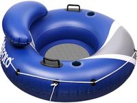 River Tubes for Floating Heavy Duty, Pool Float Adult, 53" Inflatable Float Tube for Beach Lake Rafting, River Floats with Mesh Bottom