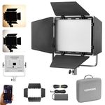 Godox LP400BI Led Video Light Panel,36W Dimmable Bi-Color 2800K-6500K,CRI≥96 TLCI≥96,with 11 FX Modes,Support APP Control for Gaming,Streaming Zoom,Studio Photography,Video Recording (1PCS)