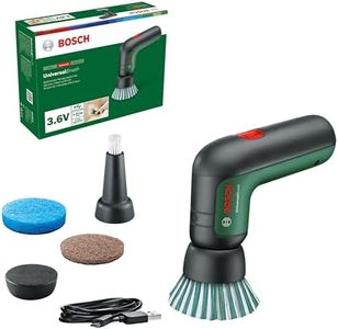 Bosch 3.6V Cordless Electric Power Cleaning Brush with 4 Cleaning Attachments & Micro USB Cable (UniversalBrush). Made in Europe