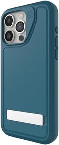 ZAGG Everest Snap iPhone 15 Pro Max Case with Kickstand - Drop Protection (20ft/6m), Triple-Layer Textured Cell Phone Case, No-Slip Design, MagSafe Phone Case, Marine