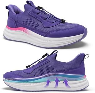 Women's Orthopedic Sports Road Running Shoes: Comfortable Plantar Fasciitis Arch Support Hammer Toes Neuropathy Tennis Shoes, Absorbing Driving Working Hiking Walking Sneakers Purple Size 10