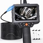 Endoscope Camera with Light, SKYEAR Handheld Borescope 4.3'' HD 1080P with 8 Adjust LED Lights, Inspection Camera with 16.4ft Semi-Rigid Cable, IP67 Waterproof Scope Camera for iPhone, iPad, Android