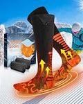 2024 Upgraded Heated Socks, Eventek 7.4V Rechargeable Heated Socks for Men Women, 360° Heating Electric Socks with 3 Levels Heat Settings, Washable Electric Heated Socks for Ski Hunting Hiking