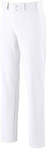 Mizuno Prospect Baseball Pant | 100% Polyester | Practice and Recreational Play White